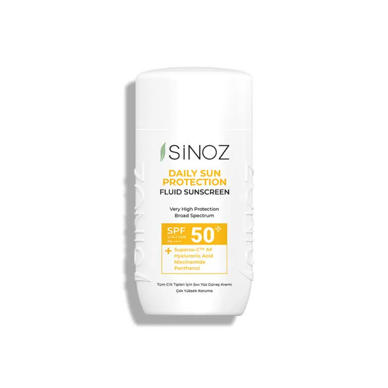 SINOZ apsauginis veido fluidas nuo saulės SPF50+ DAILY SUN PROTECT FLUID, 50ml