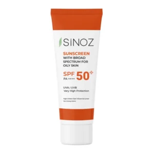 SINOZ apsauginis veido kremas nuo saulės riebiai odai SPF50+ SUNSCREEN FOR OILY SKIN, 50ml