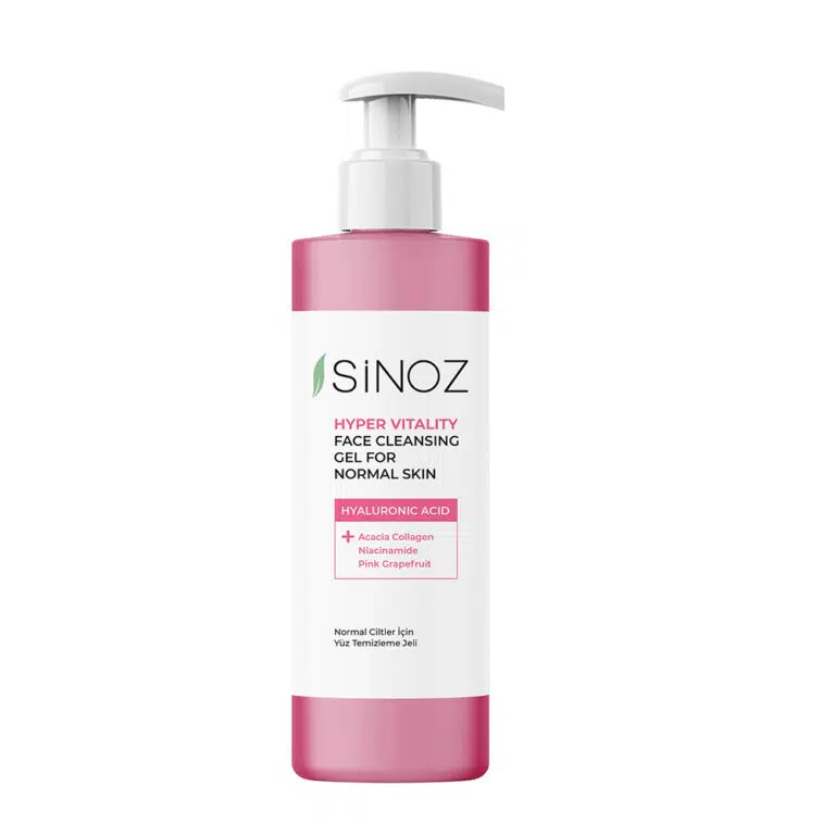 SINOZ gelinis veido prausiklis normaliai odai HYPER VITALITY, 400 ml