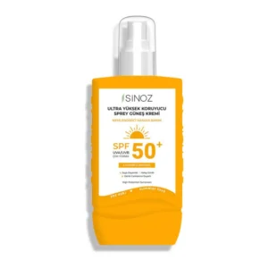 Apsauginis veido kremas nuo saulės SPF50 SINOZ purškiamas, 50 ml