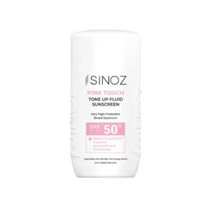 SINOZ veido fluidas nuo saulės SPF50+ PINK TOUCH TONE UP FLUID, 50ml
