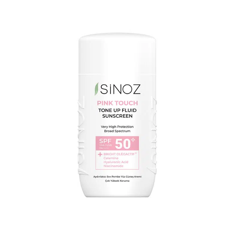 SINOZ veido fluidas nuo saulės SPF50+ PINK TOUCH TONE UP FLUID, 50ml