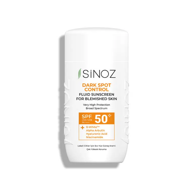 SINOZ veido fluidas nuo saulės ir pigmentinių dėmių SPF50+ DARK SPOT CONTROL, 50ml
