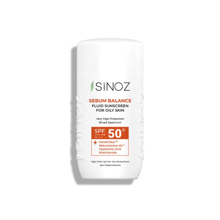 SINOZ veido kremas nuo saulės riebiai ir į spuogus linkusiai odai SPF50+ SEBUM BALANCE, 50ml