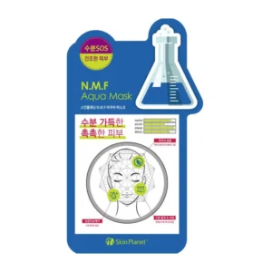 SKIN PLANET lakštinė veido kaukė intensyviam drėkinimui ir atkūrimui N.M.F AQUA MASK, 26 g
