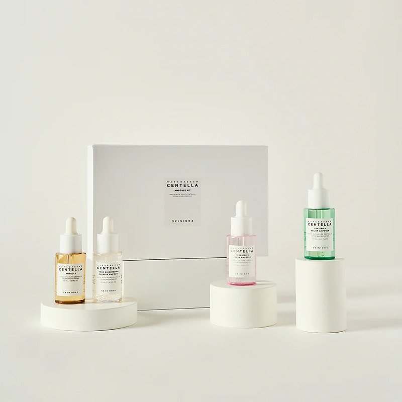 SKIN1004 Madagascar Centella Ampoule rinkinys, 4×30ml