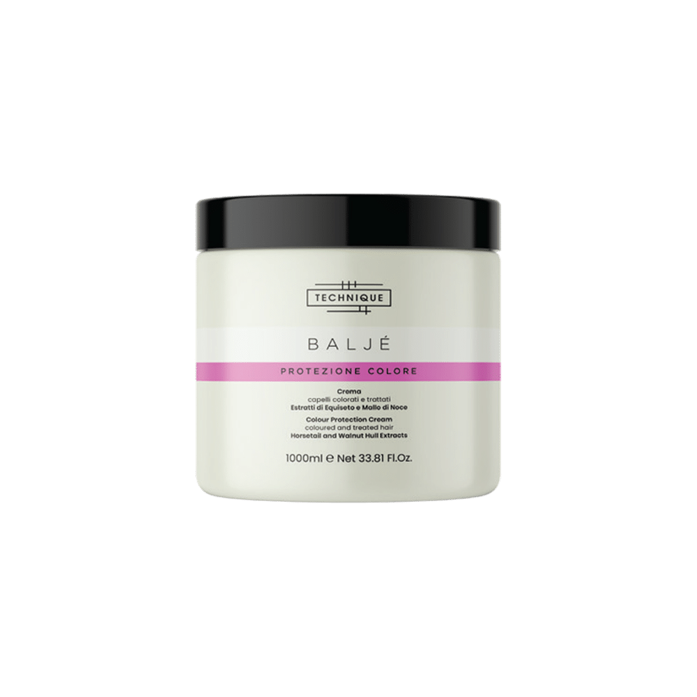 TECHNIQUE BALJE’ COLOUR PROTECTION CREAM HORSETAIL AND WALNUT HULL kremas-kaukė apsauganti plaukų spalvą , 1000 ml