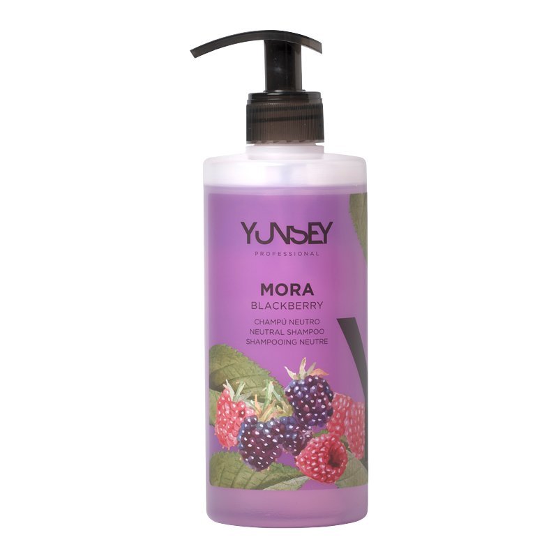 YUNSEY NEUTRAL SHAMPOO BLACKBERRY plaukų šampūnas gervuogių kvapo, 1000 ml