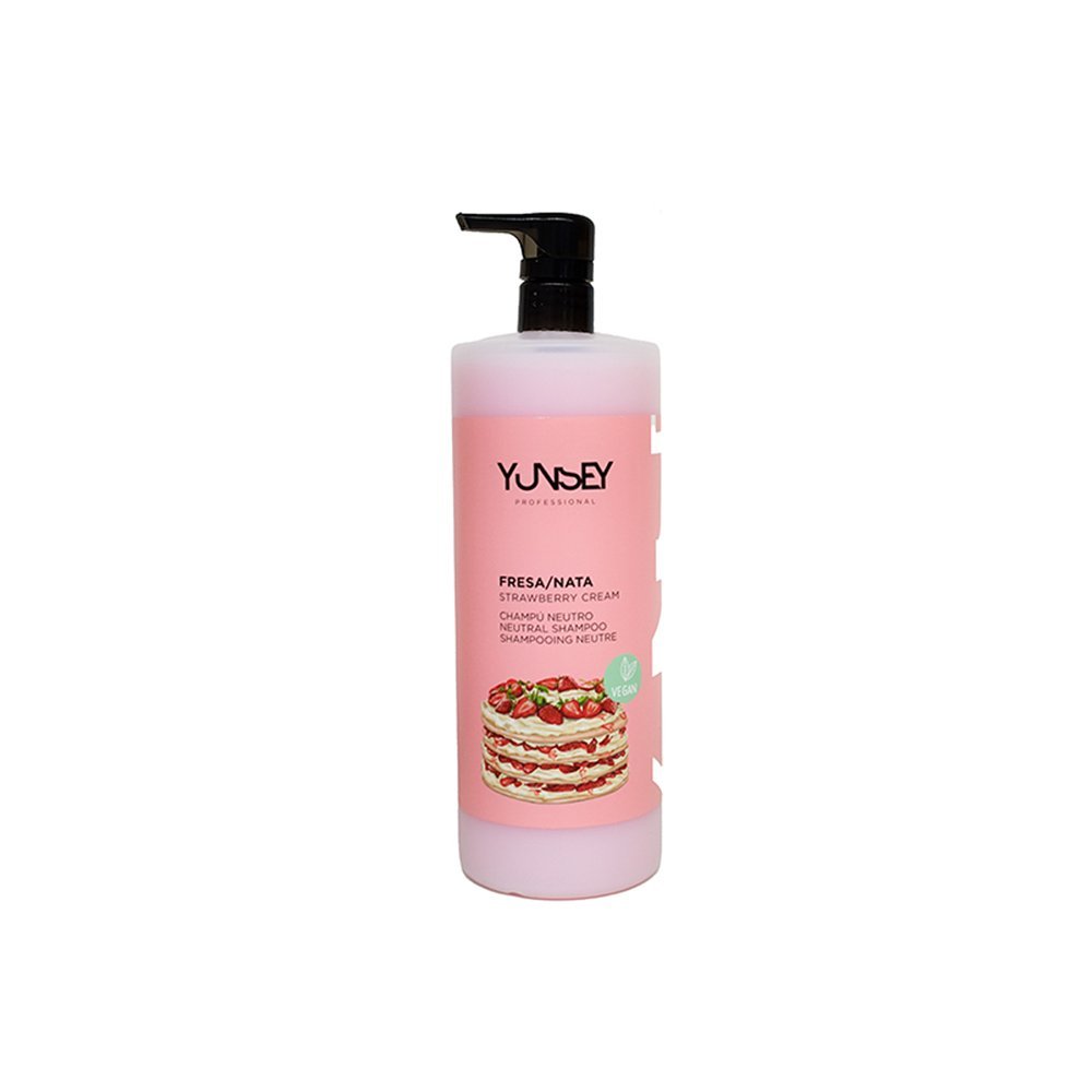 YUNSEY braškių ir grietinėlės kvapo šampūnas, 1000 ml