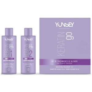 YUNSEY keratininio plaukų (tiesinimo) atstatymo procedūros rinkinys KERATIN GO, 2 x 125 ml