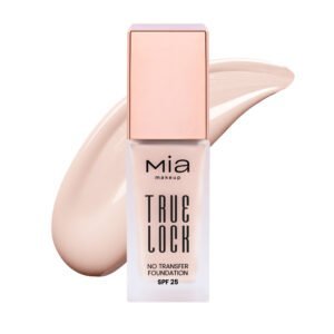 MIA MAKEUP makiažo pagrindas su SPF25 TRUE LOCK NO TRANSFER FOUNDATION 01 CUSTARD, 35 ml