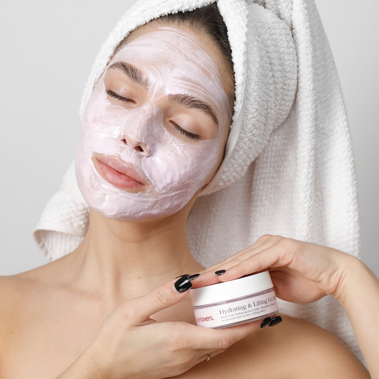 SKINLOVERS HYDRATING & LIFTING GEL MASK giliai drėkinanti veido kaukė su liftingo efektu, 50ml