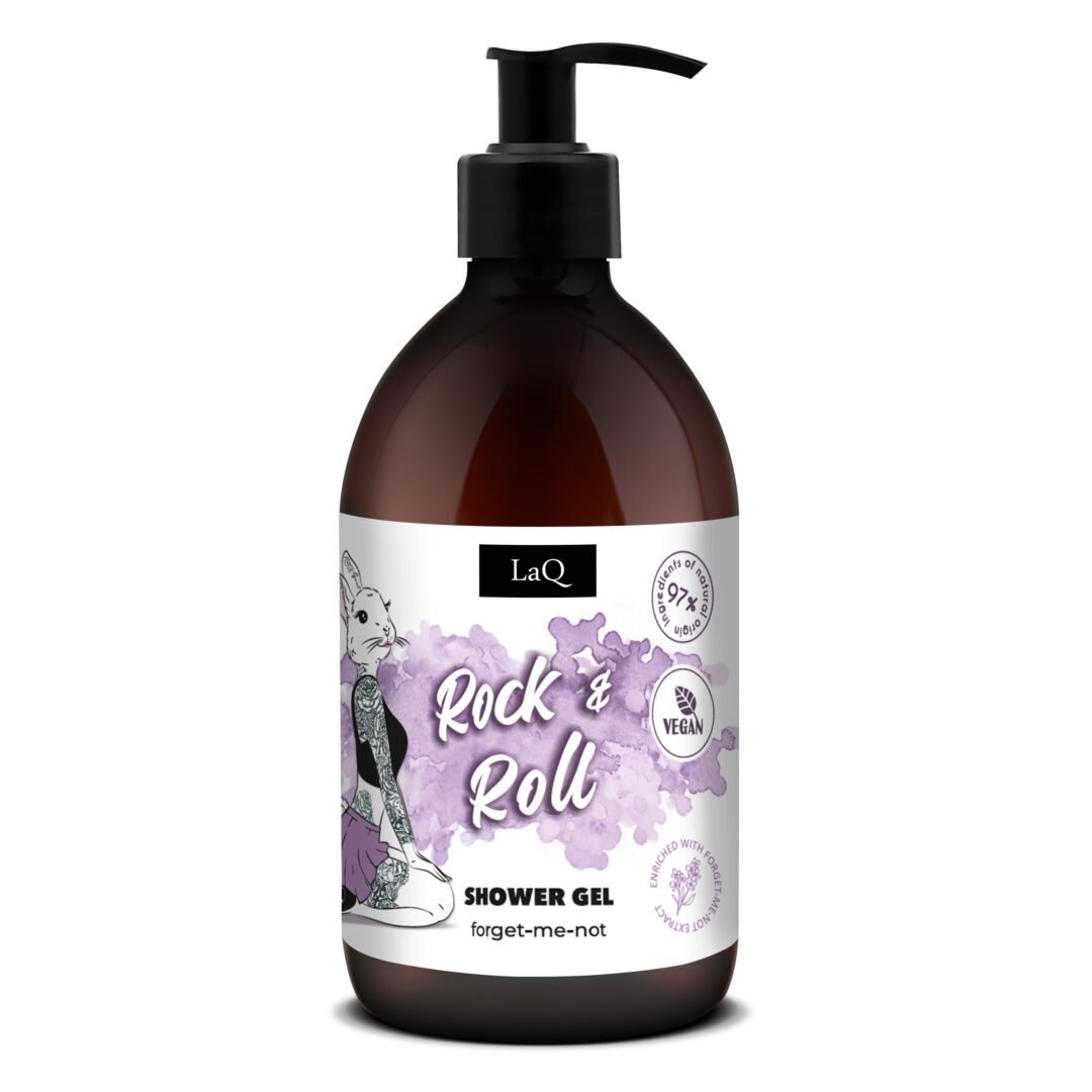Laq Dušo gelis ROCK & ROLL – Švelni išvaizda, roko širdis, 500ml