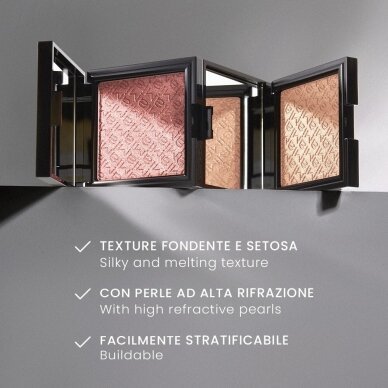 MIA MAKEUP LIGHT BUILDER HIGHLIGHTING POWDER 01 FLASH švytėjimo suteikianti pudra, 10 g