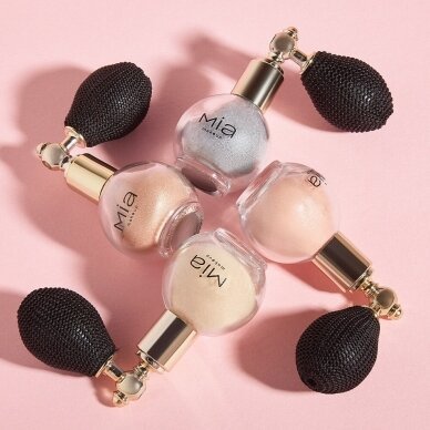 MIA MAKEUP SPARKLING POWDER PINK švytėjimą suteikianti purškiama pudra, 5 g