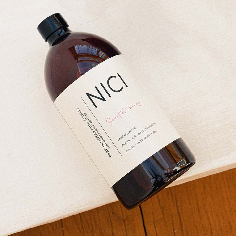 NICI parfumuotas minkštiklis SWEETEST BERRY, 1000 ml