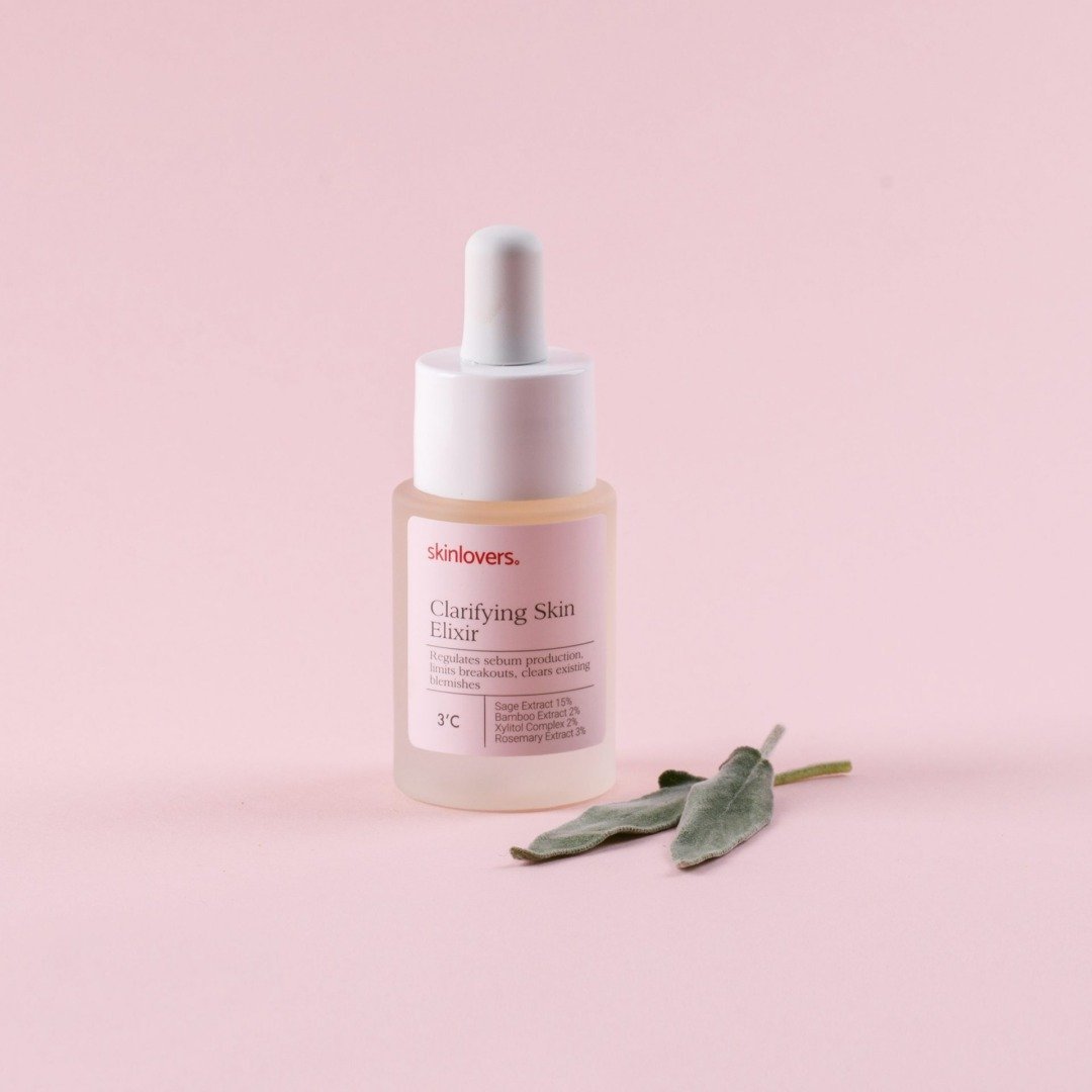 SKINLOVERS švarios odos serumas – bėrimų ir inkštirų mažinimui CLARIFYING SKIN ELIXIR, 15 ml