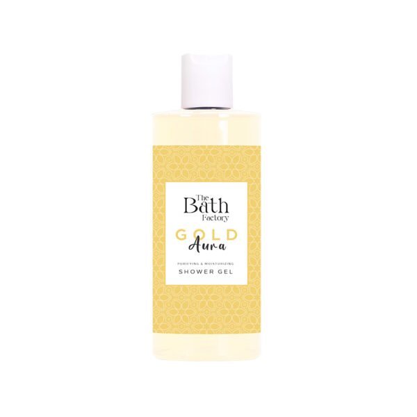 SINOZ THE BATH FACTORY dušo gelis GOLD AURA SHOWER GEL, 400ml